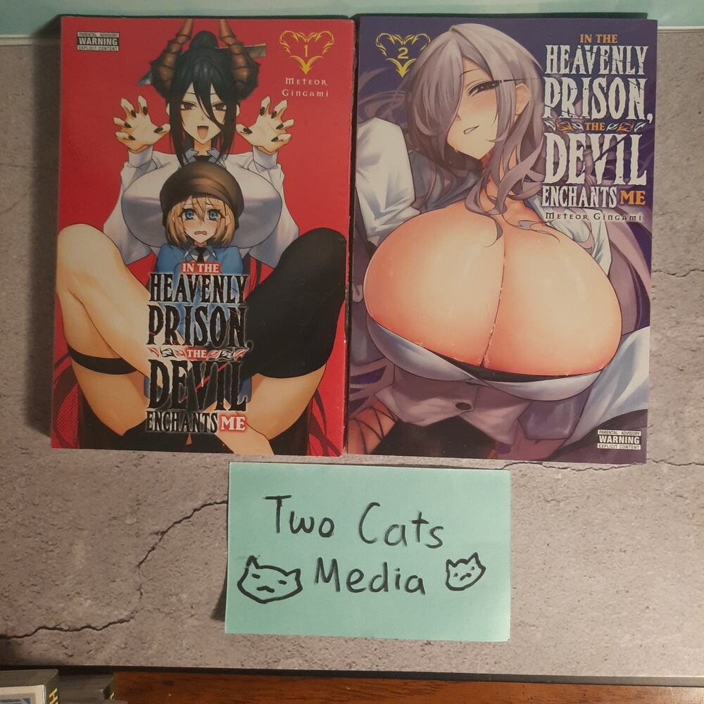 📚 In the Heavenly Prison, The Devil Enchants Me Vol. 1+2 English Manga Bundle
